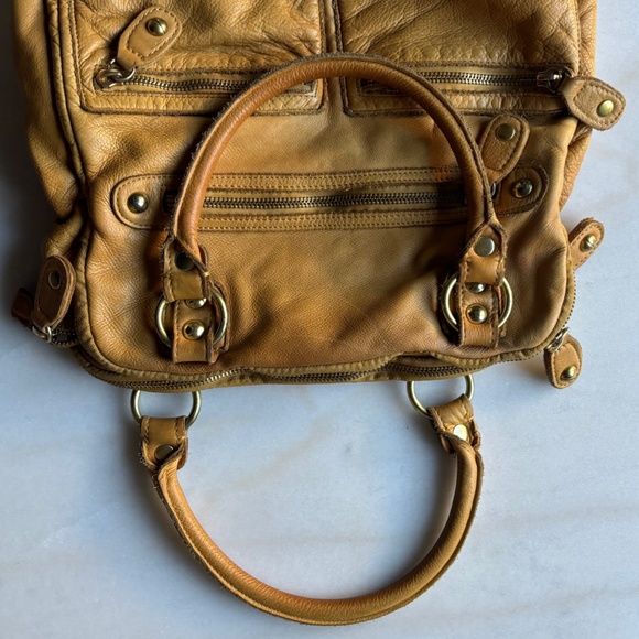 Linea Pelle Dylan Bag  Tan/Yellow - Picture 5 of 13